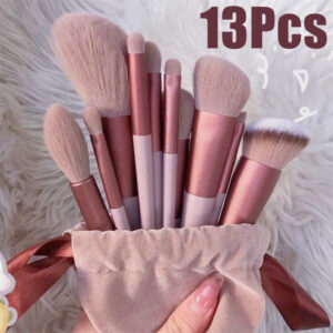 13-Piece Makeup Brush Set – Foundation, Blush, Eyeshadow & Concealer Brushes