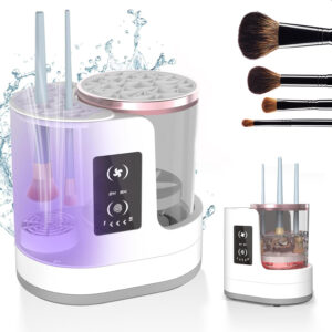 Electric Makeup Brush Cleaner – Rechargeable Automatic Cleaning Stand for Brushes