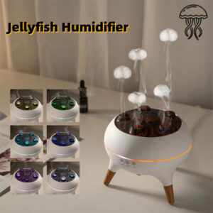 Intelligent Jellyfish Ultrasonic Air Humidifier – Timing, Remote Control & Aroma Diffuser