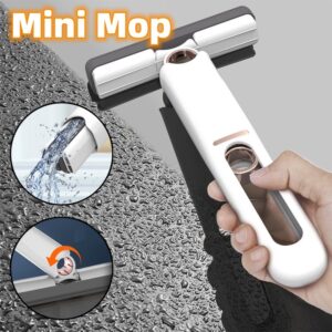 Mini Squeeze Mop – Portable Sponge Mop for Floor, Glass, Car & Desk Cleaning