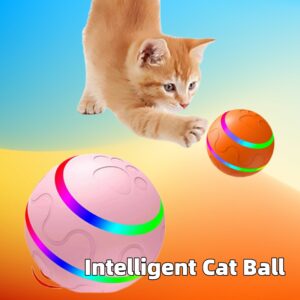 "Intelligent USB Cat Toy – Self-Rotating Wicked Ball for Automatic Play