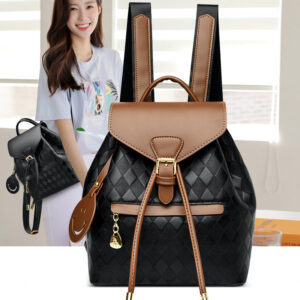 Women's Multifunction Leather Backpack – Casual Shoulder, School & Travel Bag