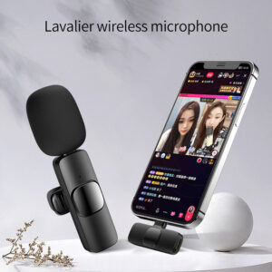 Wireless Lavalier Microphone – Portable Mini Mic for iPhone & Android, Long Battery Life
